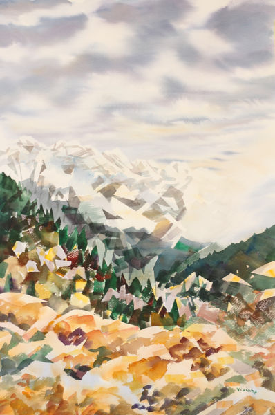 peinture aquarelle paysage 