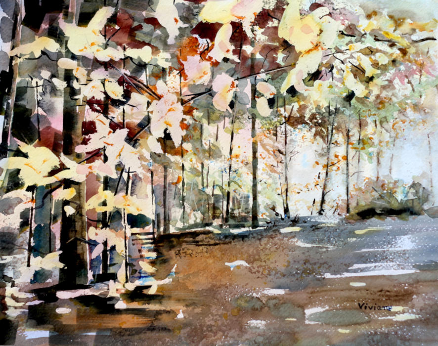 peinture aquarelle paysage 