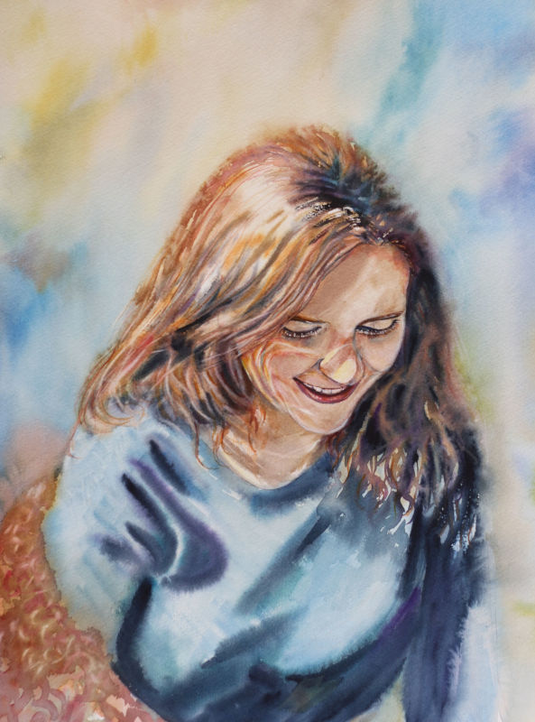 peinture aquarelle portrait