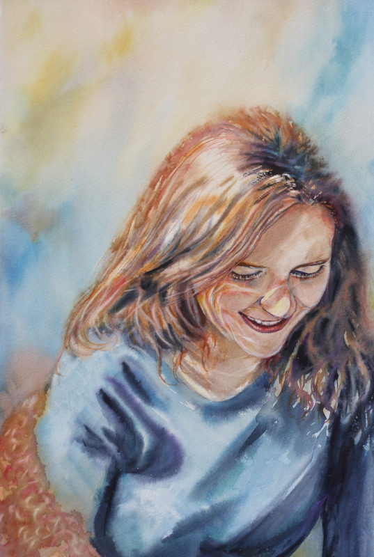 peinture aquarelle portrait